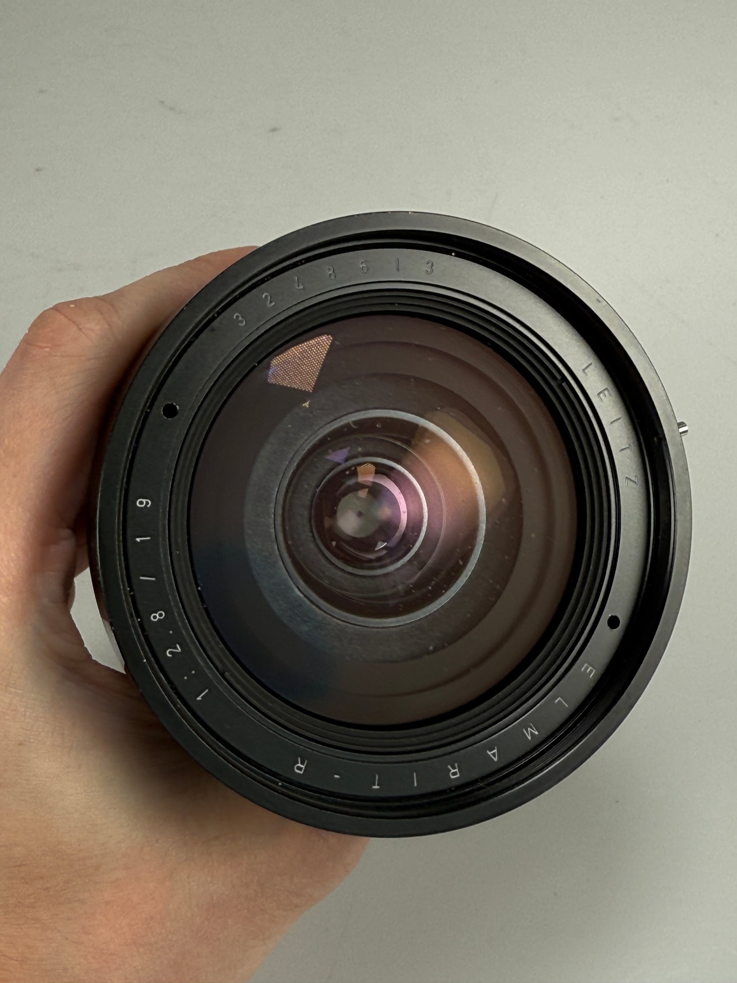 LEICA LEITZ 19MM ELMARIT-R 11225 F2.8 3 CAM 1ST VERSION LENS