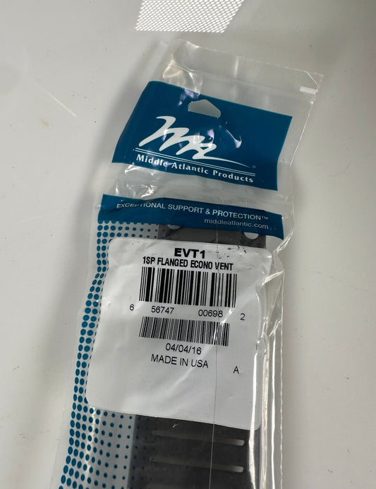 Middle Atlantic Products EVT1 Flanged Econo Vent Panel Rack Vented Surface Airflow lot of 5
