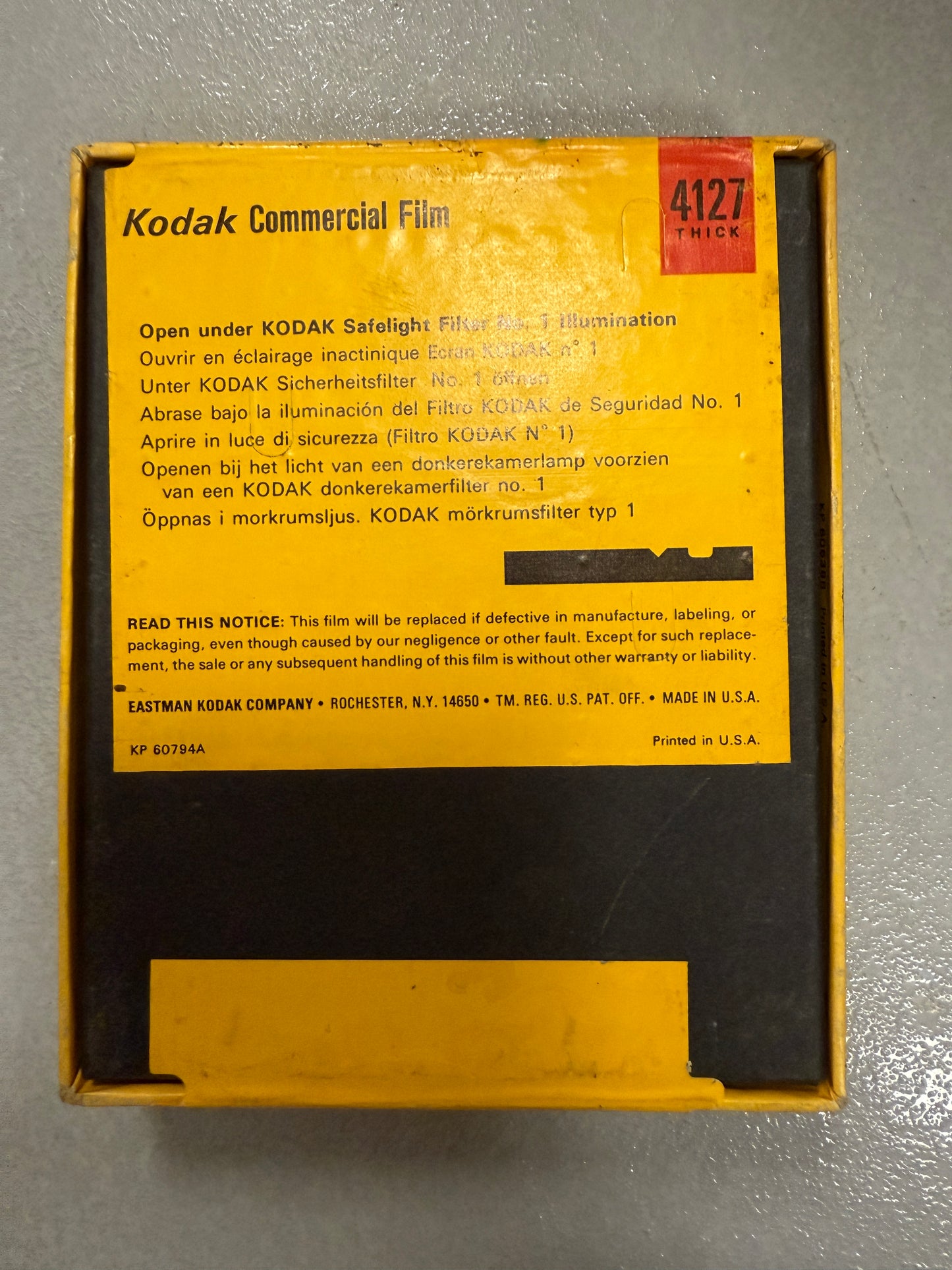 Expired 4x5 KODAK Commercial Large Format Film 50 Sheets 4127