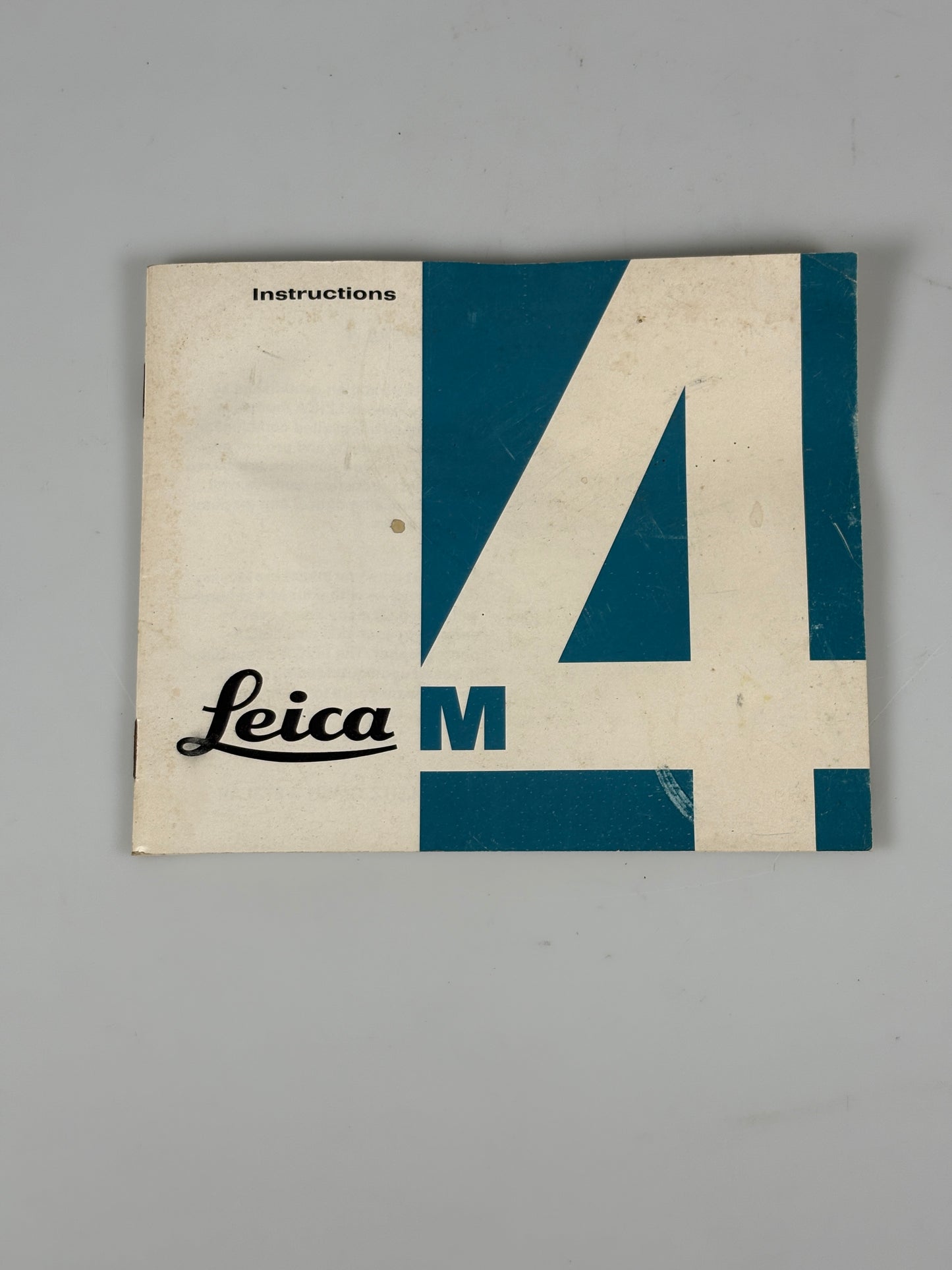 Genuine Leica M4 Instruction Manual Booklet