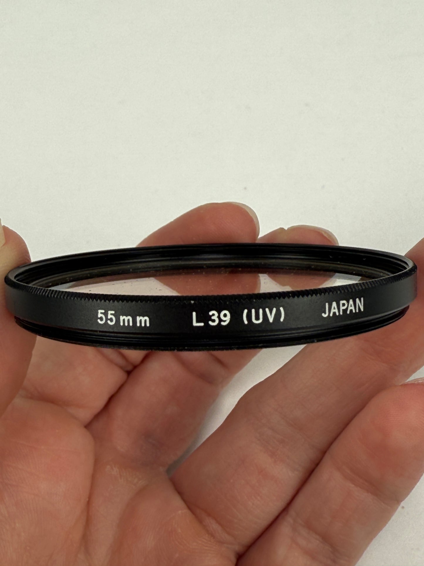 OLYMPUS L39 UV 55MM SCREW IN CLEAN METAL FILTER