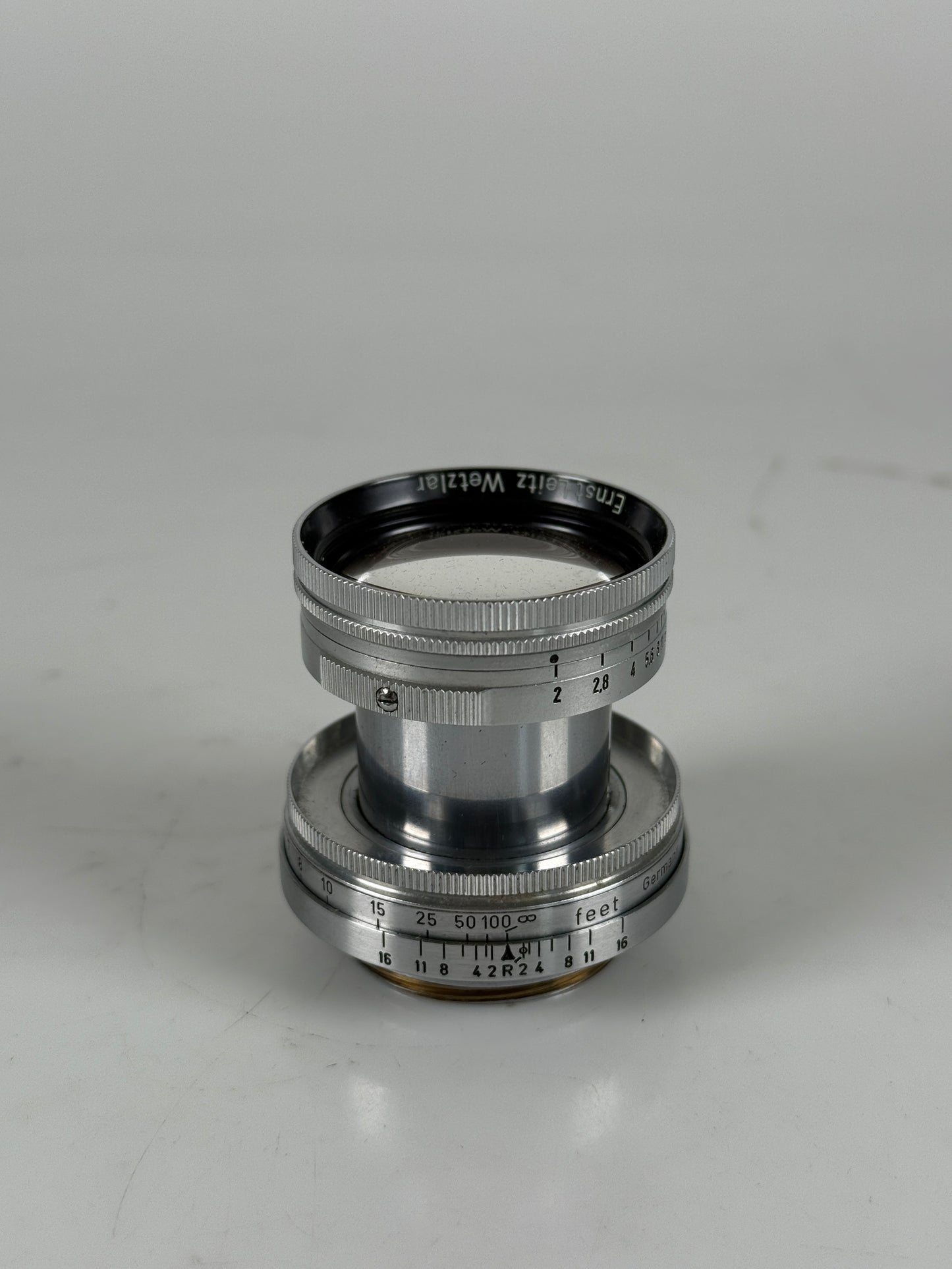 Leica Summitar 5cm f2 Ltm screwmount rangefinder lens Chrome