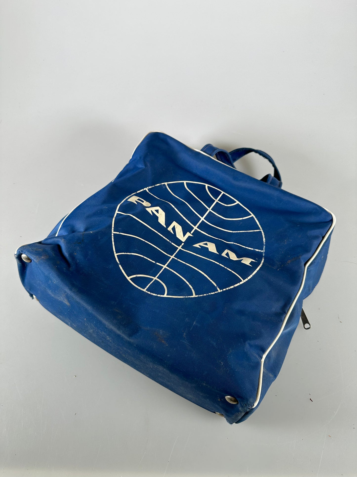 Vintage PAN AM Airline Flight Attendant CARRY ON BAG Tote Light Blue