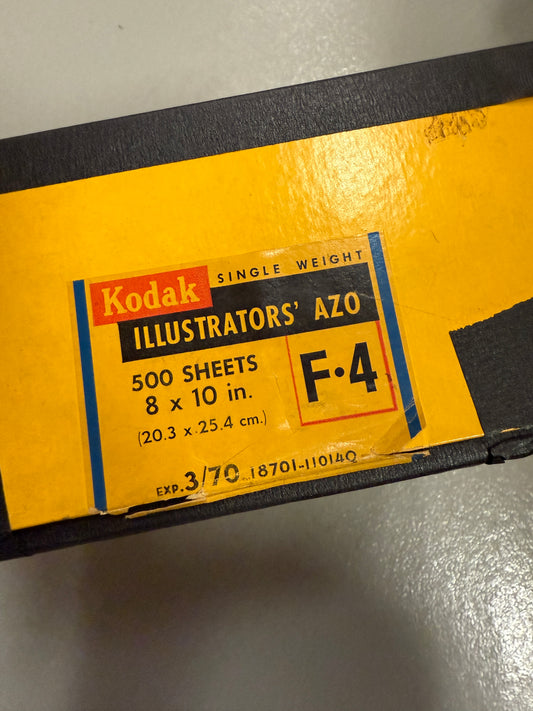 Kodak Illustrators Azo F4 B&W Paper - 8x10 single weight