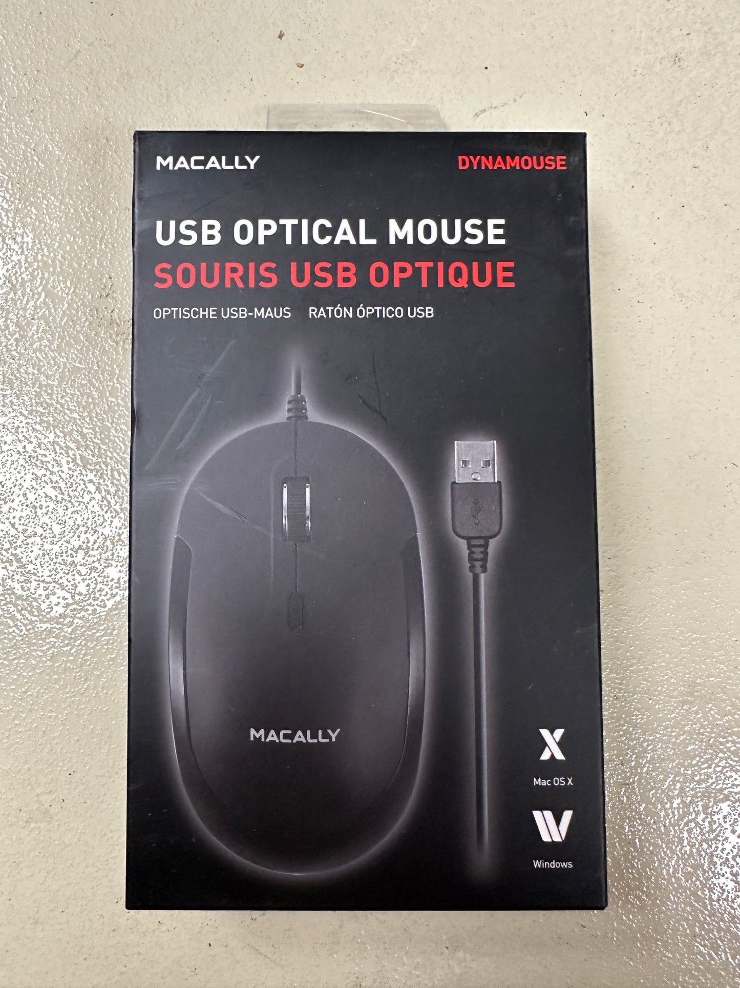 McCally Silent USB Mouse Wired for Mac/Pc, Compact Design, Optical Sensor in Black