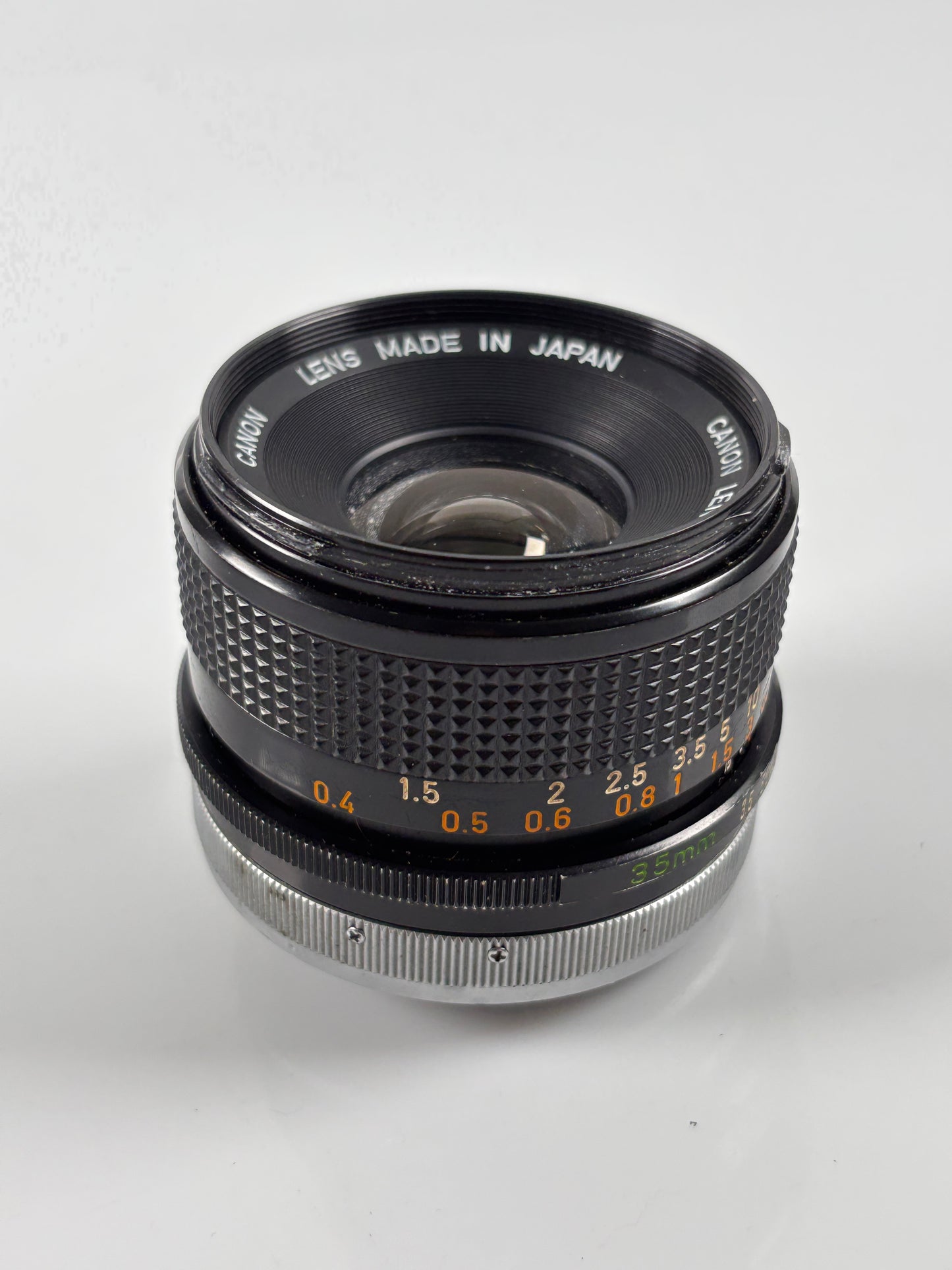 Canon 35mm F3.5 SC FD Breech Mount prime lens