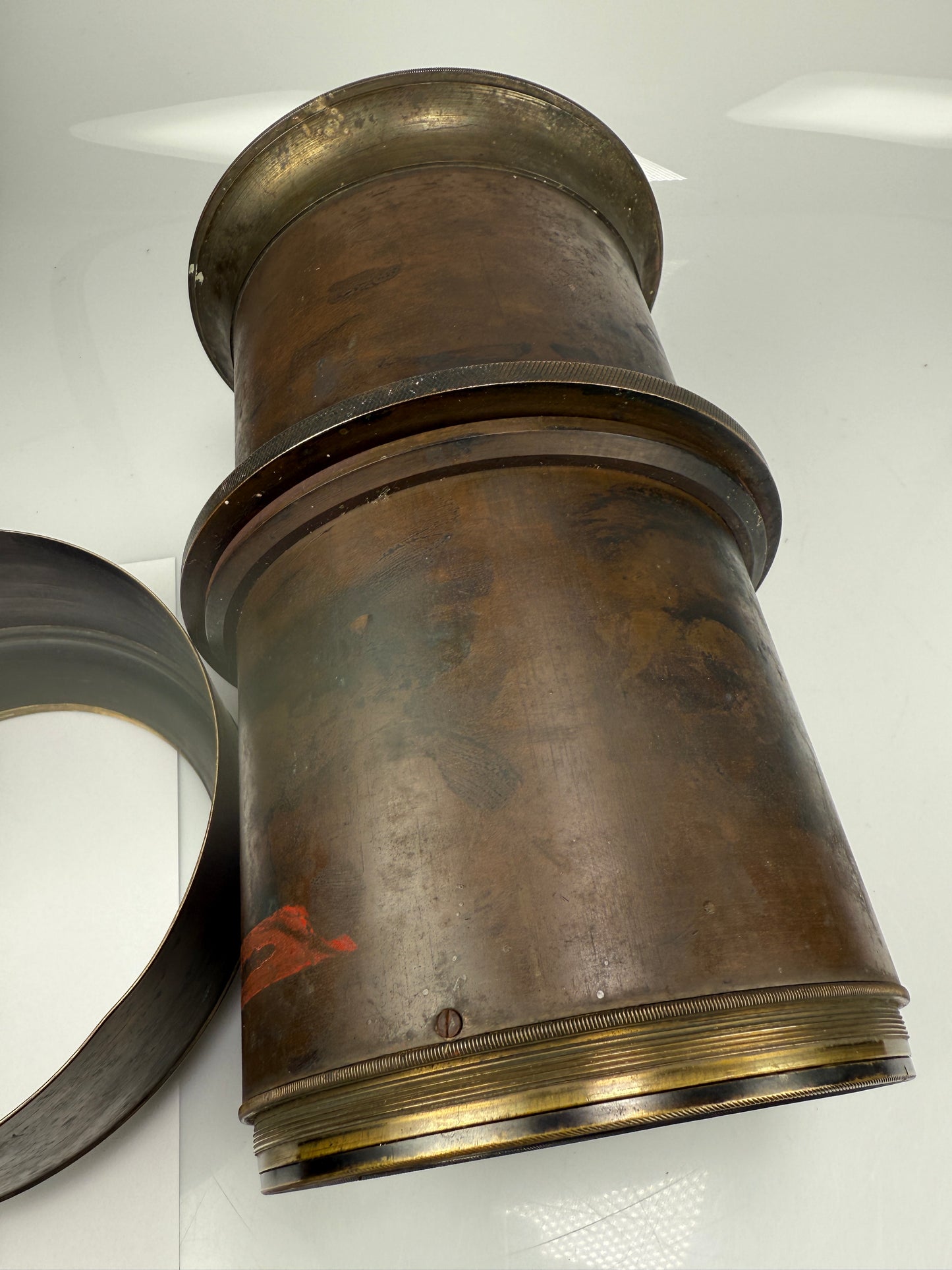 Holmes Booth Haydens early brass camera lens Large SN 6213