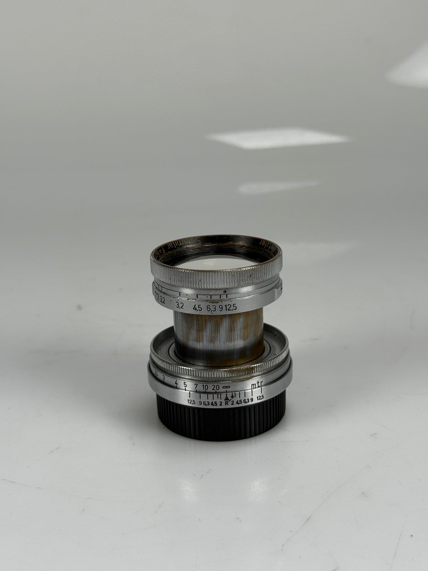 Leica Summitar 5cm f2 Ltm screwmount rangefinder lens Chrome