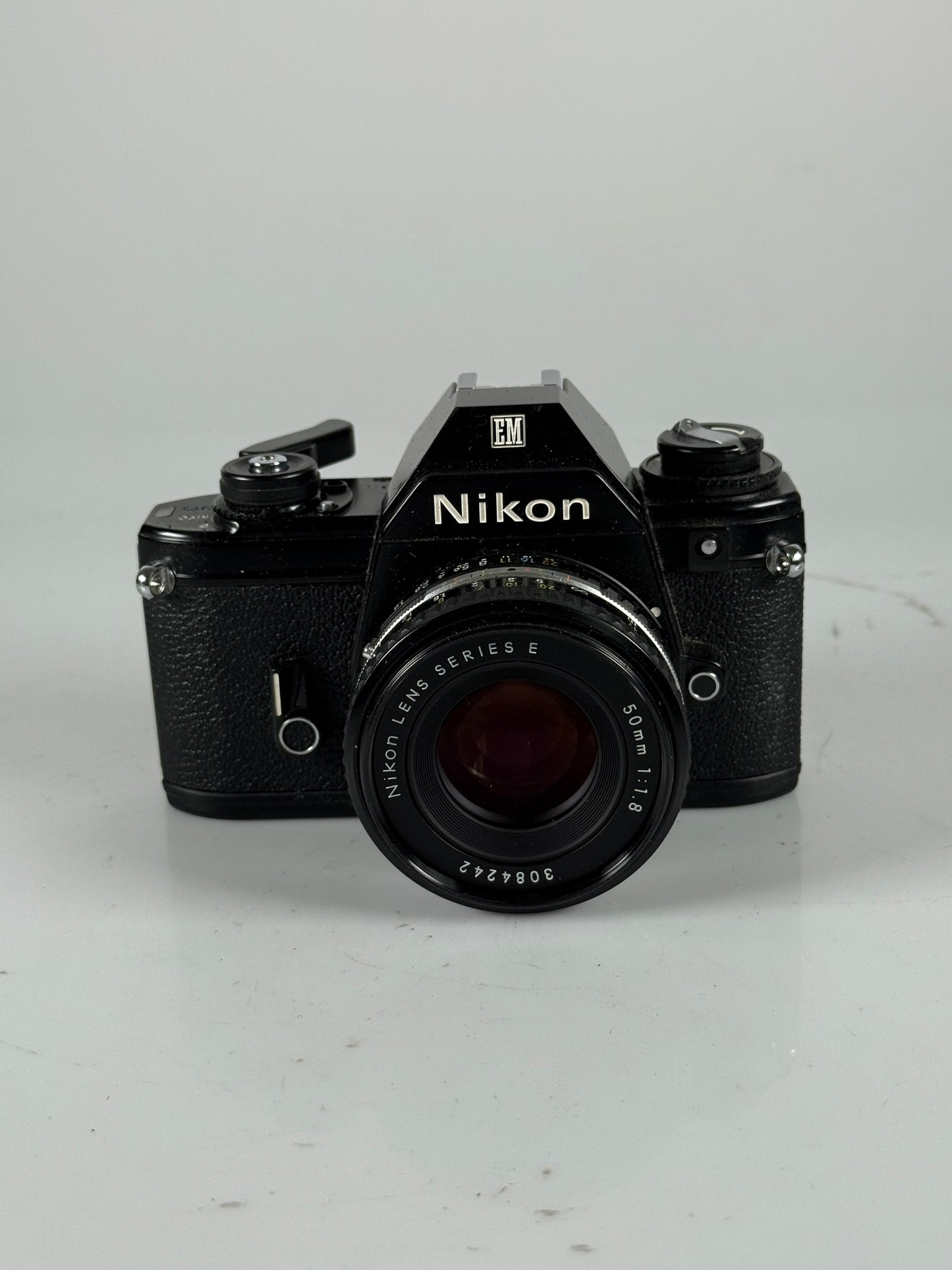 Nikon EM 35mm Film SLR Camera w/ Series E Nikon 50mm f1.8 Prime Lens