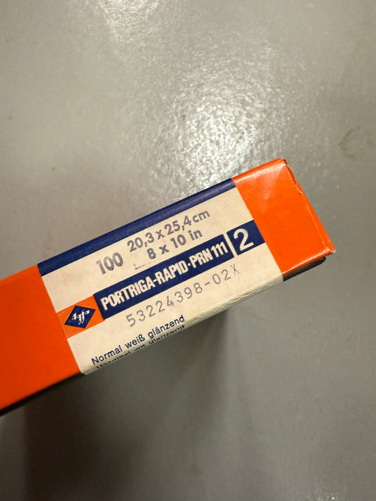 Agfa Portriga Rapid Photo Paper 100 Sheets 8x10 inch PRN 111 2
