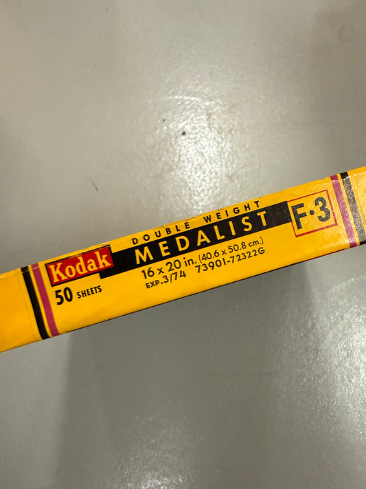 Kodak Medalist F3 Paper - 16x20, 50 sheets, SEALED double weight