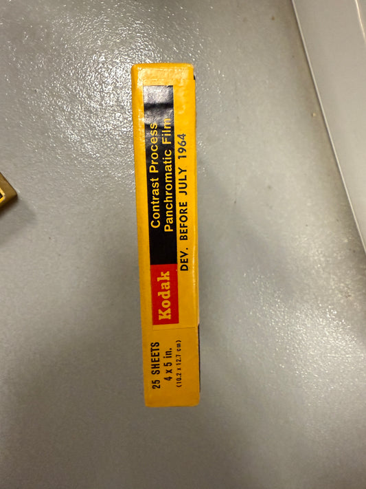Expired 4x5 KODAK Contrast Process Panchromatic Large Format Film 25 Sheets