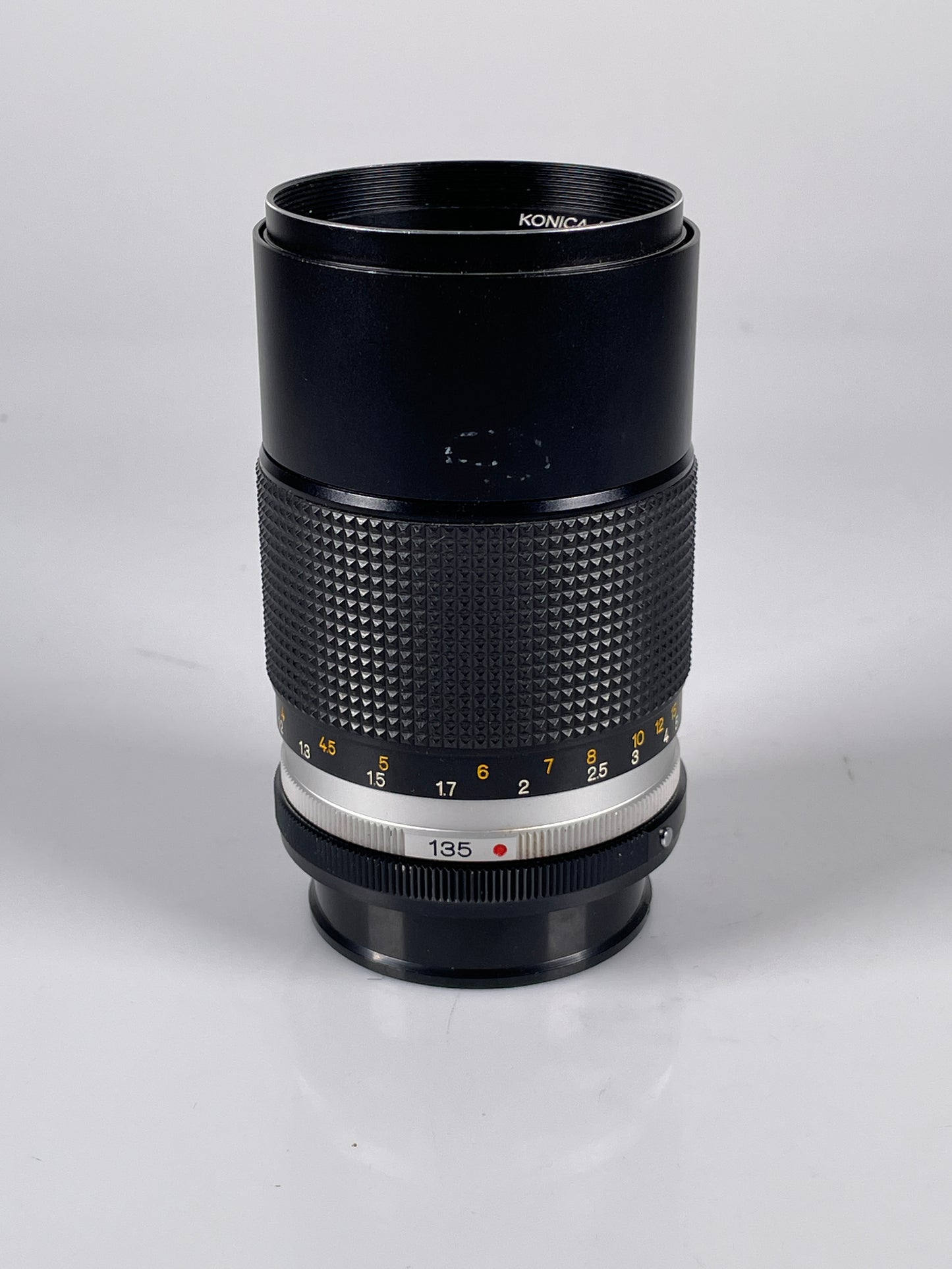 Konica Hexanon AR 135mm f3.2 MF Prime Telephoto Lens w Caps