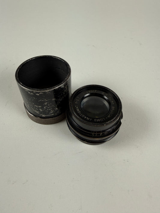 Bausch & Lomb 2 inch 50mm F2.7 Lens Cinema Television RARE