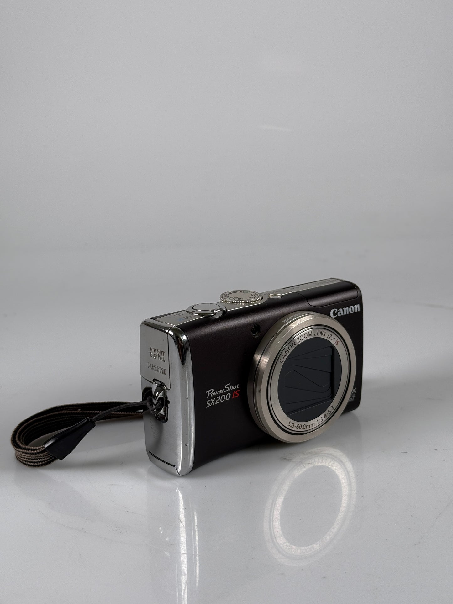Canon PowerShot SX200 IS 12.1MP Digital Camera - Black