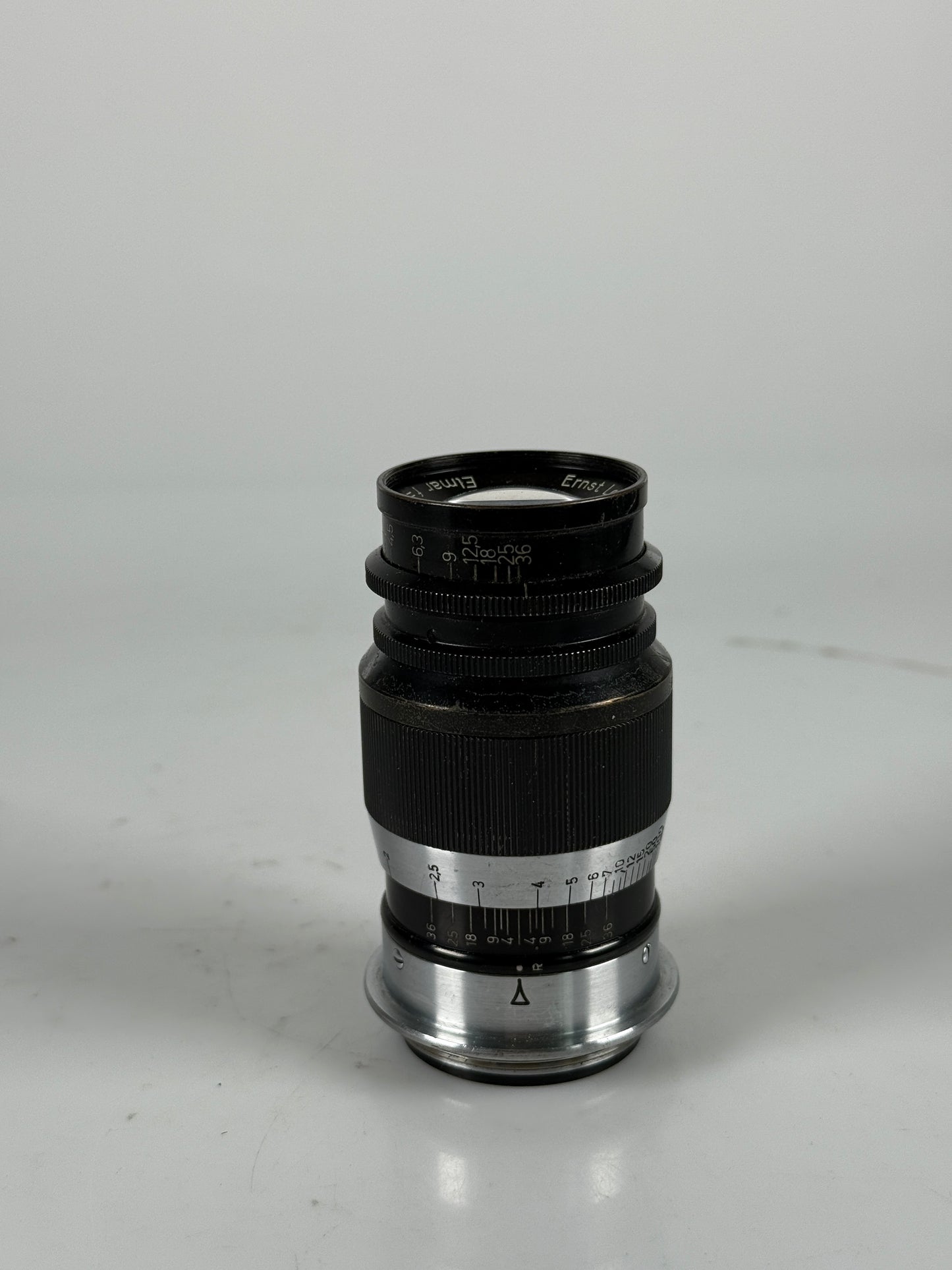 Leica Elmar 90mm 9cm f4 Black Ltm screwmount lens