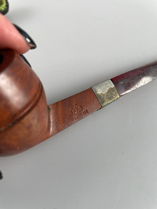 KBB Blue Line Bakelite Pipe Nickle Silver, Unsmoked