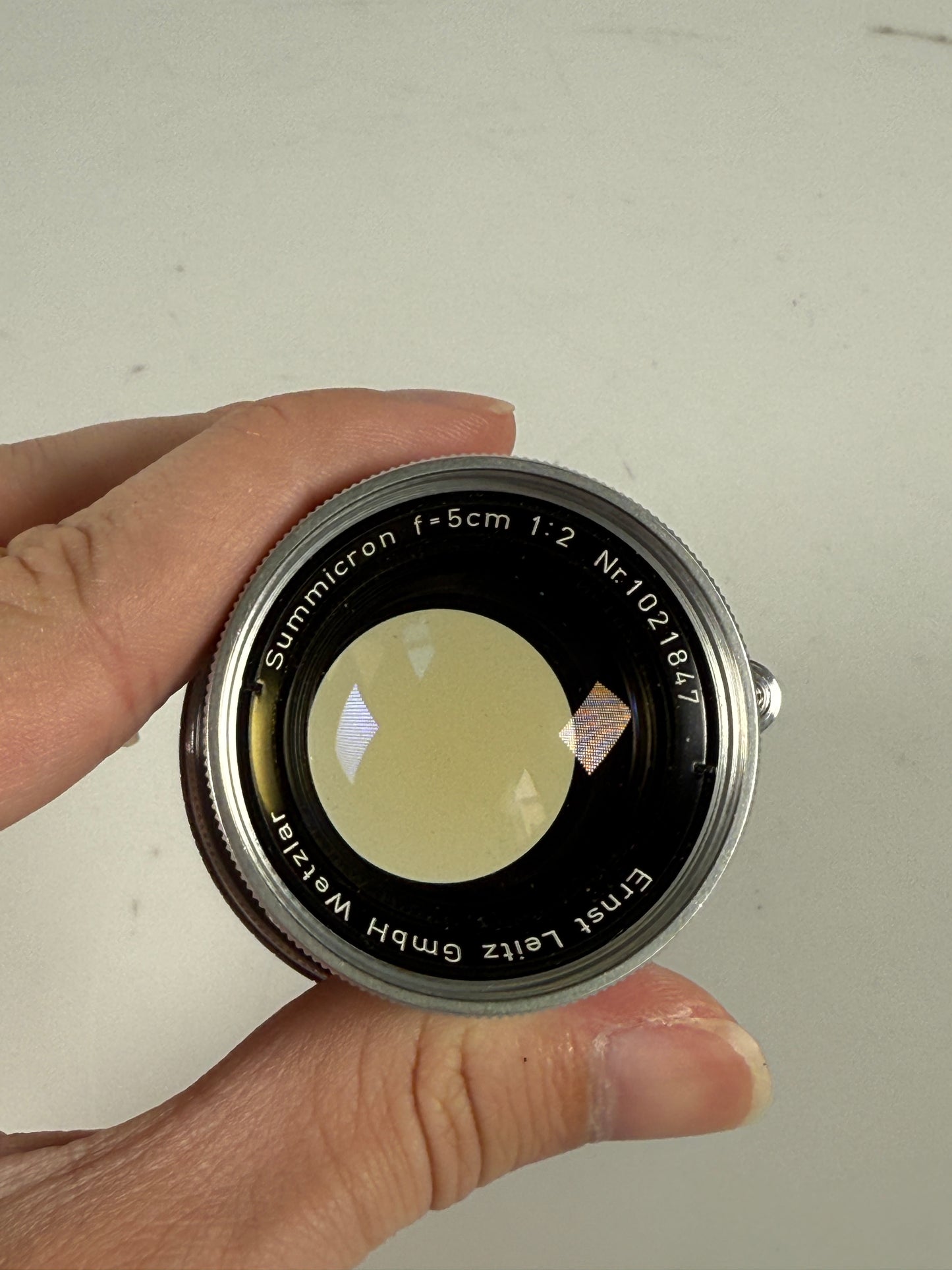 Leica 50mm f2 Summicron Radioactive L39 LTM Screwmount Rangefinder Lens