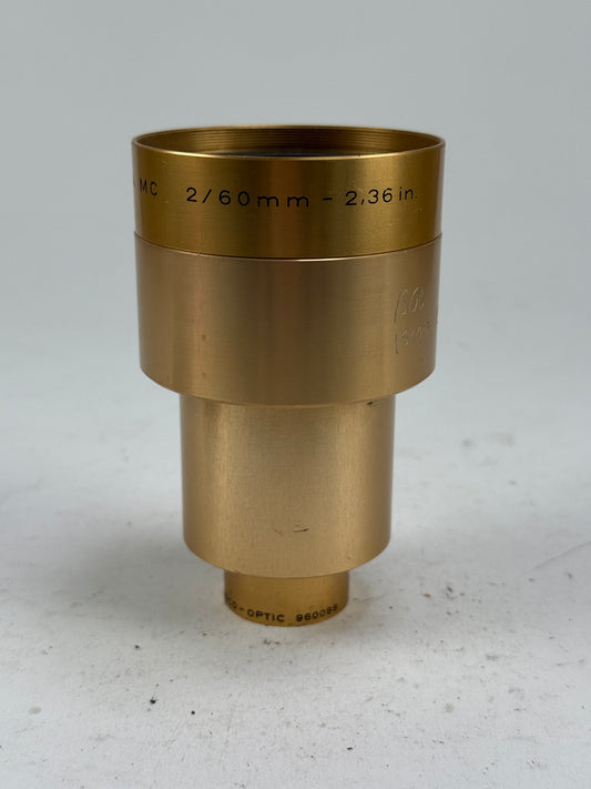ISCO-GOTTINGEN 60mm f2 2.36 inch Cinelux Ultra MC FILM 35/70mm Cine Projector Lens
