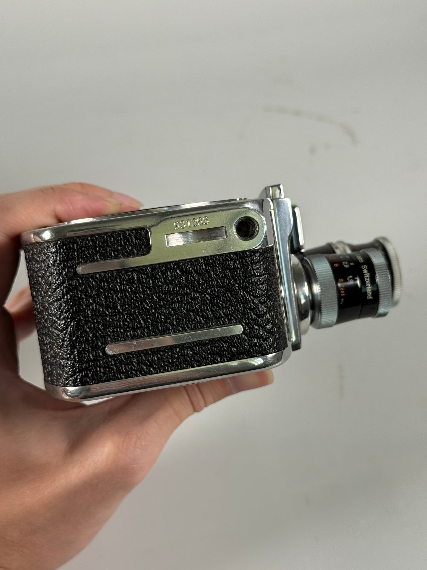 Paillard Bolex B8SL Double 8mm Movie Cine Film Camera w/ 13mm and 36mm Kern Yvar lens