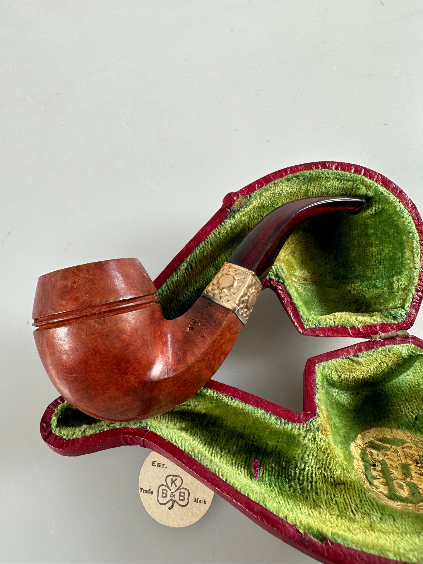 KBB Blue Line Bakelite Pipe, Unsmoked French Briar