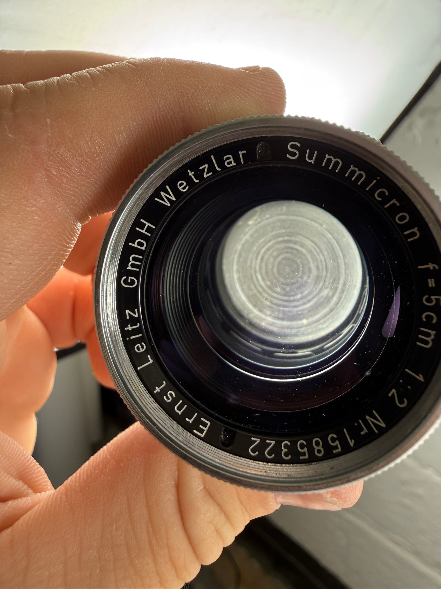 Leica Leitz Wetzlar Summicron-M 50mm F2 Dual Range DR f2 Lens Rigid