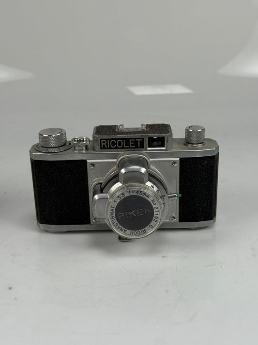Ricoh Ricolet Film Camera + Anastigmat 45mm f3.5 Lens