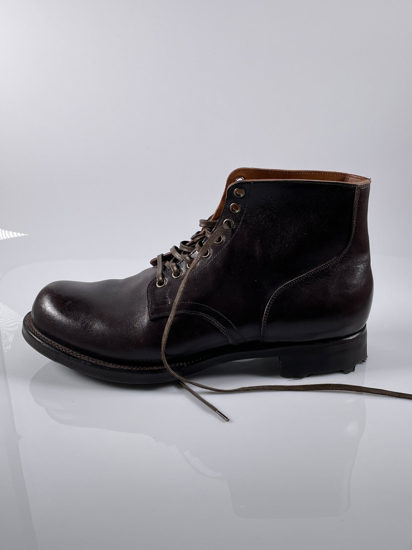 Viberg Service Boot 2040 - Dark Brown Wooly Chromexcel Size US 10