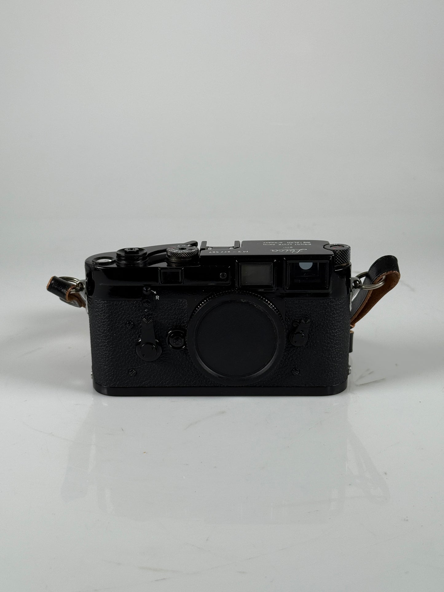 Leica M3 DS black paint repaint 35mm rangefinder film camera body Double stroke