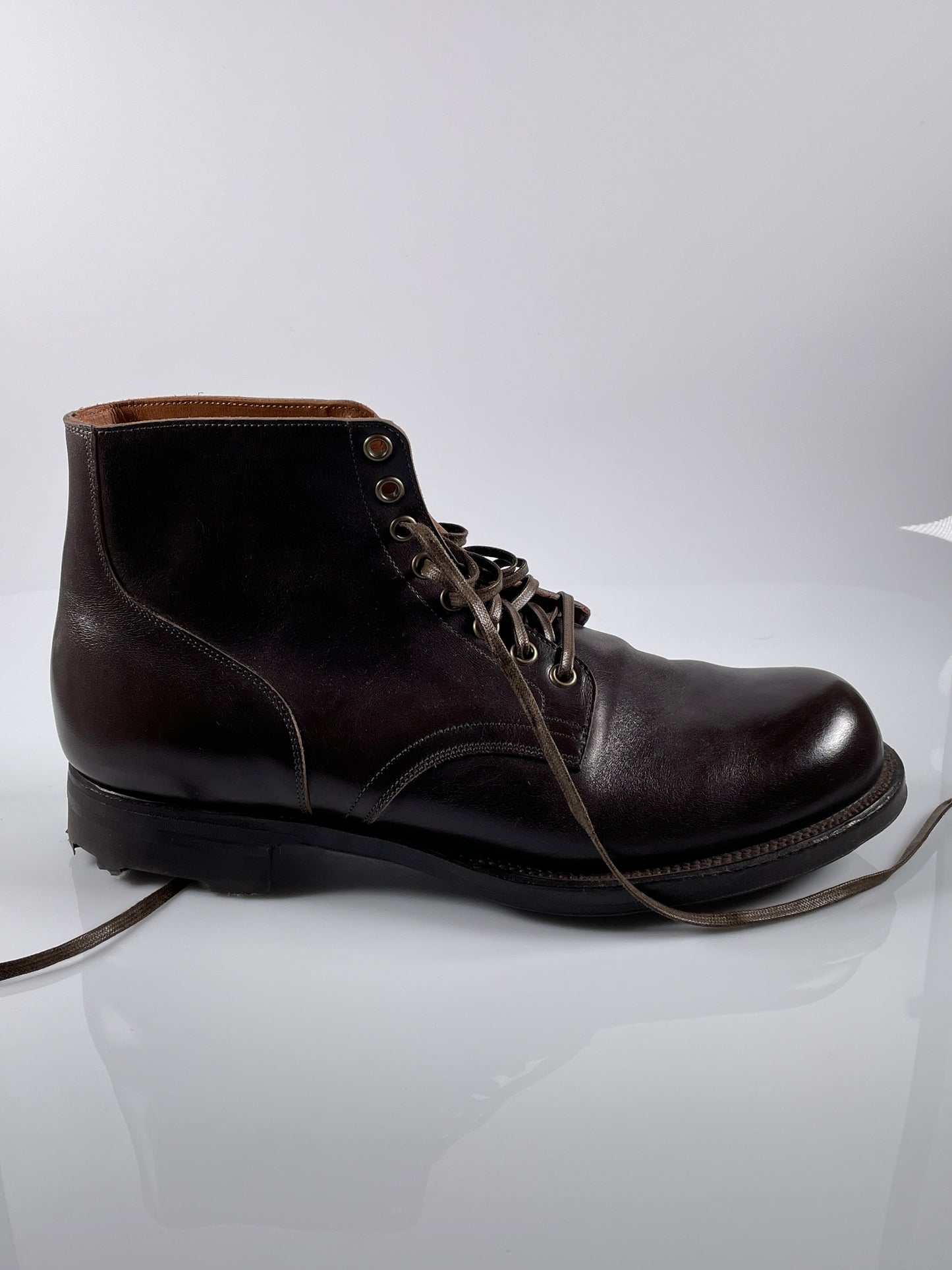 Viberg Service Boot 2040 - Dark Brown Wooly Chromexcel Size US 10
