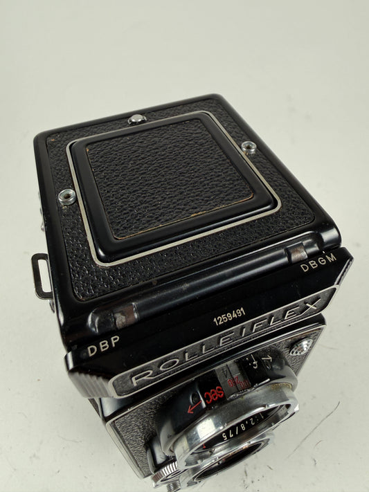 Rolleiflex 3.5A TLR Medium Format Camera w/75mm f3.5 Zeiss Opton tessar
