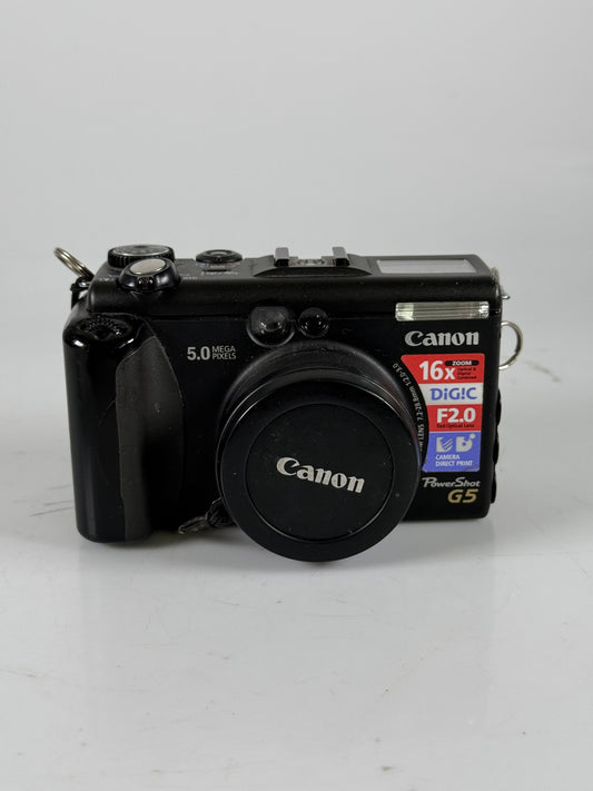Canon PowerShot G5 Black 5.0MP 4x Optical Zoom Digital Camera