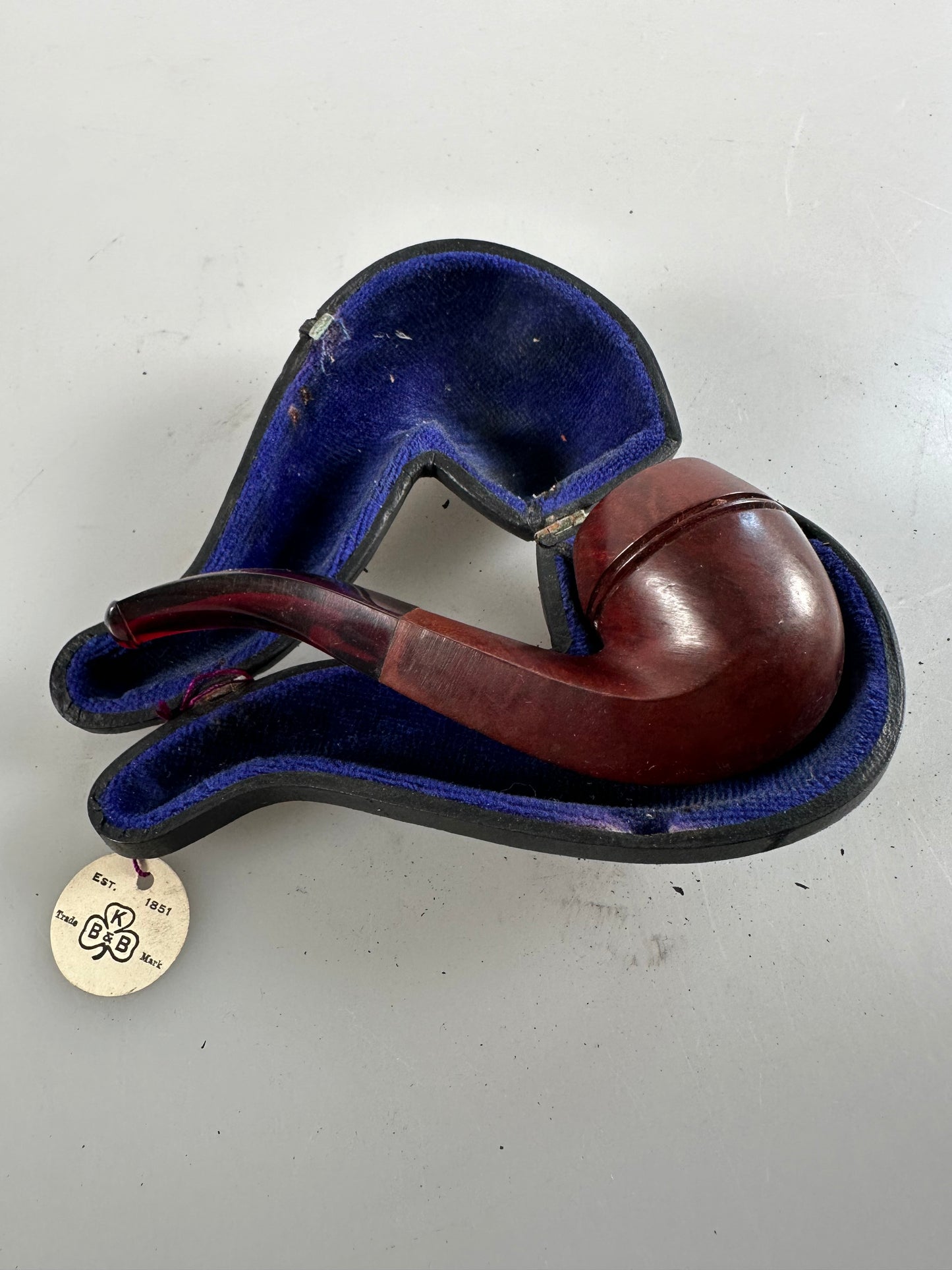 KBB Blueline Bakelite Pipe, Unsmoked French Briar