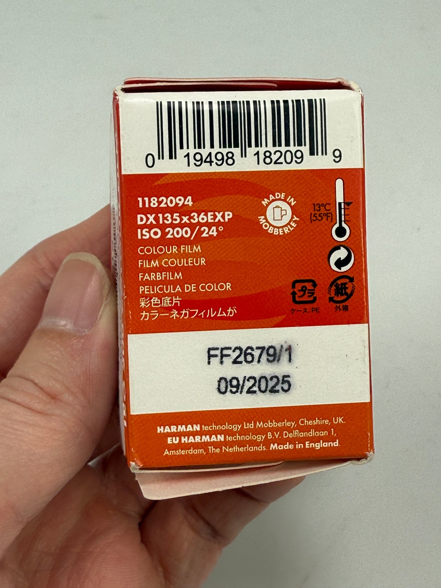 Harman Phoenix Color Negative Film 35mm ISO 200 36 Exp C41 Limitd Edition roll