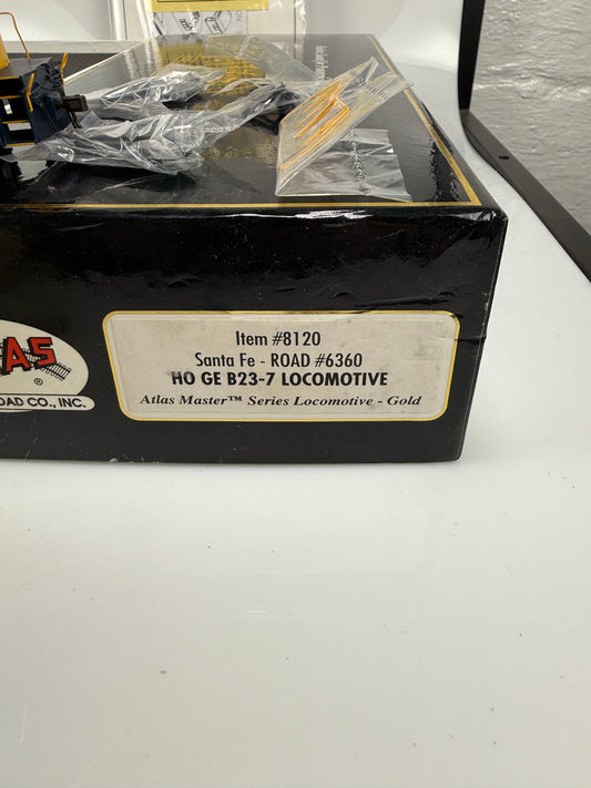 ATLAS HO 8120 MASTER GOLD GE B23-7 SANTA FE # 6360 w/ DCC & Sound locomotive