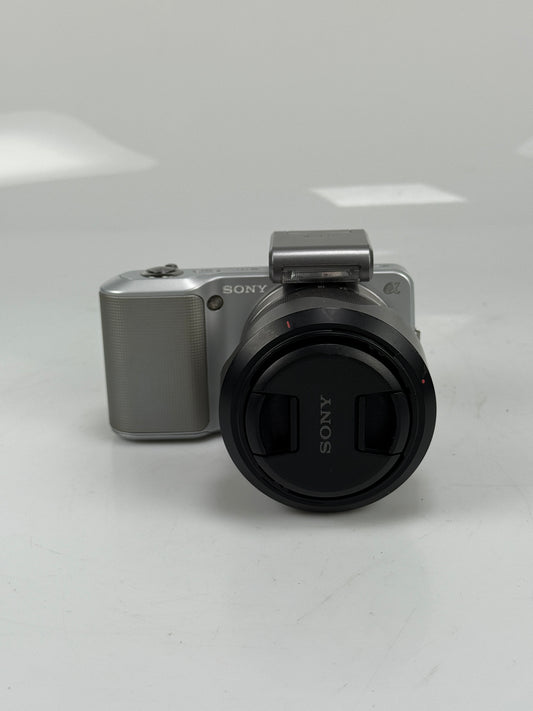 Sony Alpha NEX-3 14.2MP Digital Camera - Silver with 18-55mm OSS lens