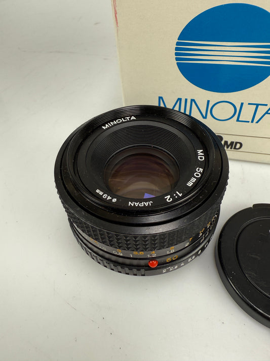 Minolta MD 50mm f2 film camera Lens