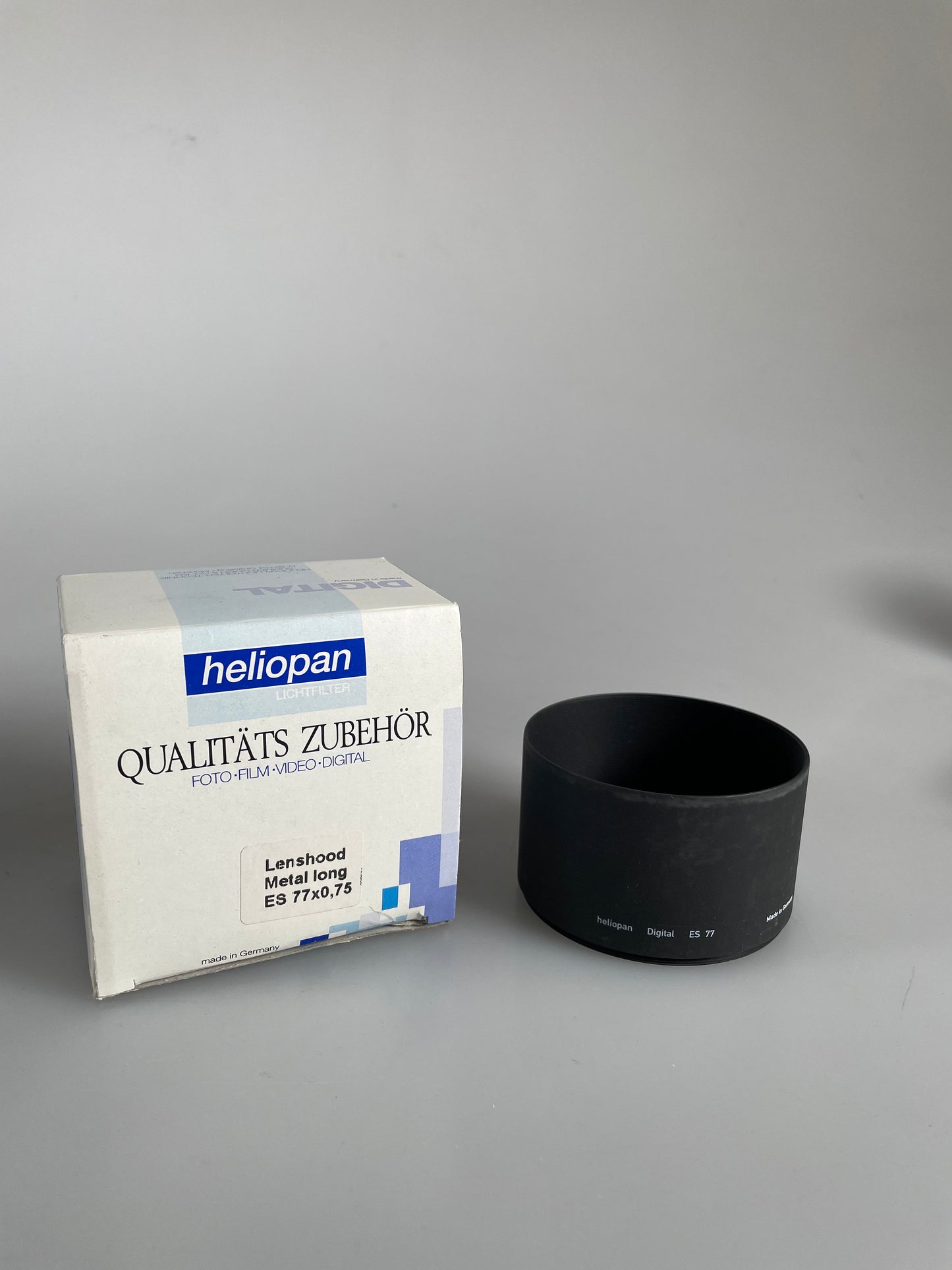 Heliopan ES77 77mm digital metal lens hood long
