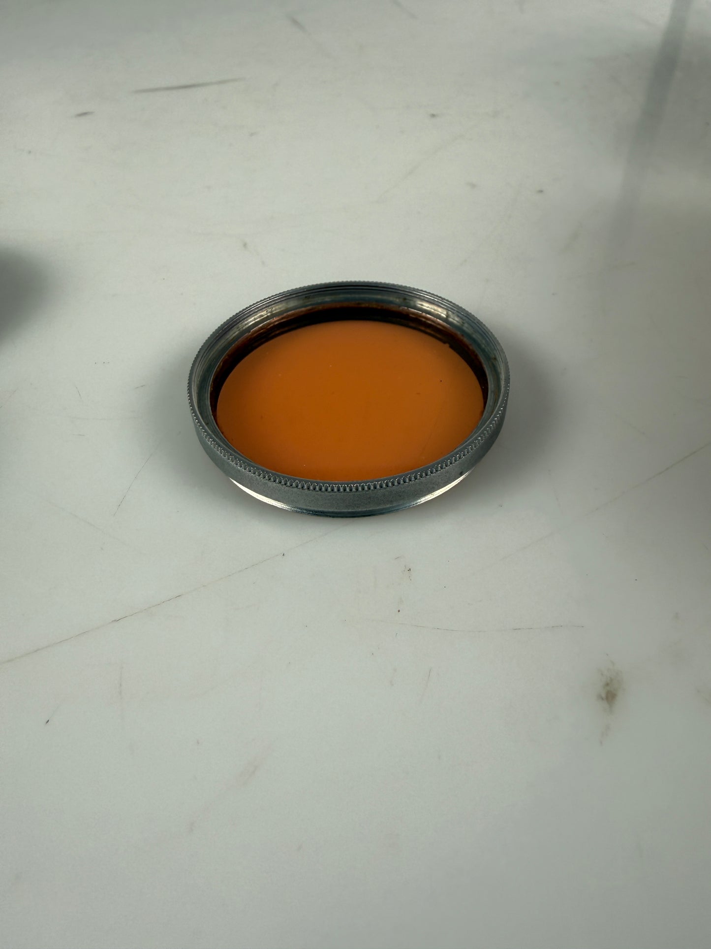 Leica 39mm Summitar Amber A Warming Chrome Ring Filter E Leitz NY