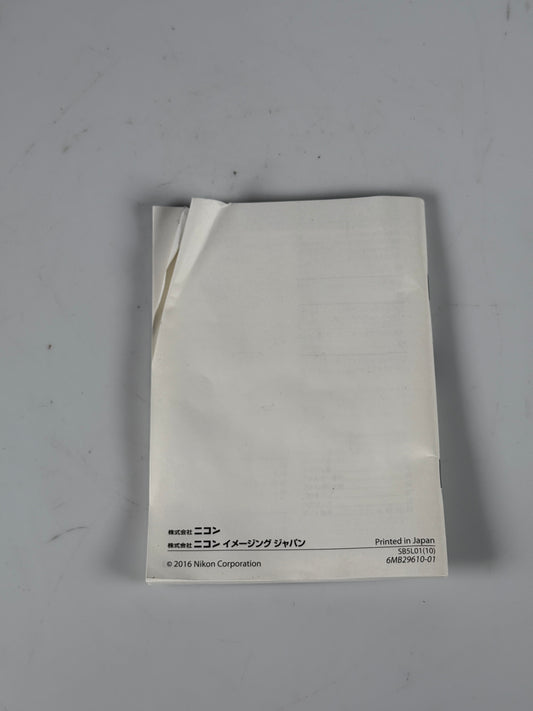 Nikon D5 Digital Camera Instruction Manual Japanese