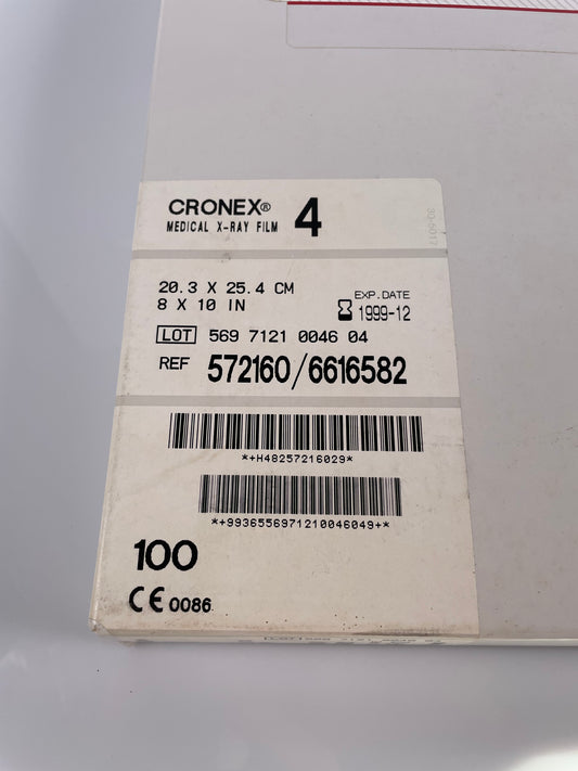 Sterling diagnostic imaging 8x10 Cronex medical x-ray film 4
