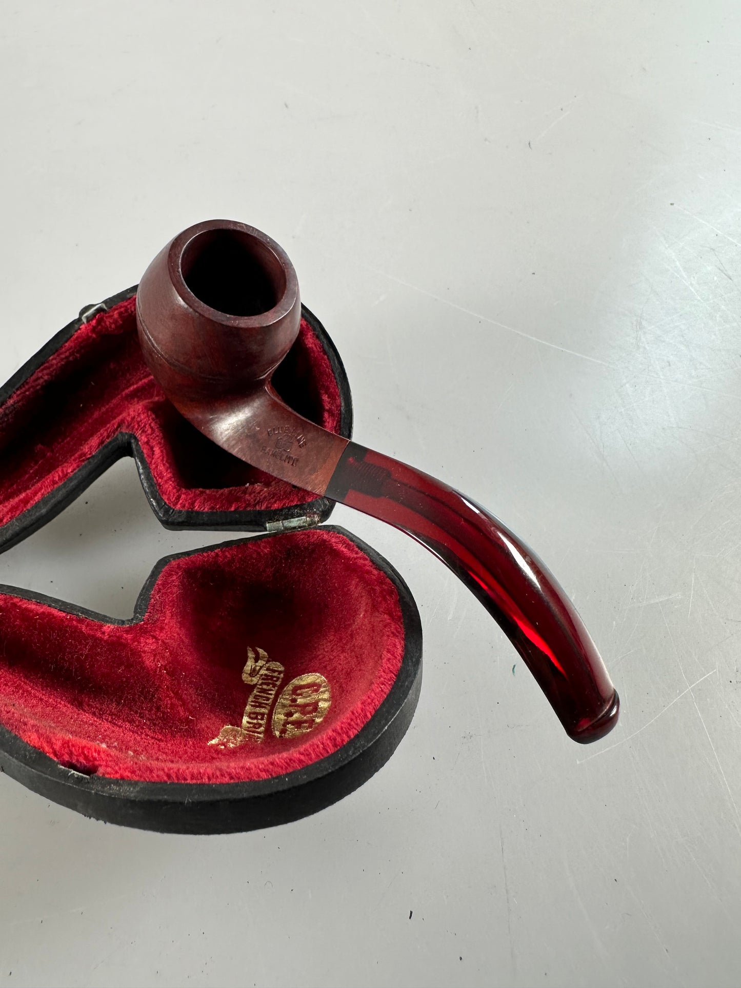 KBB Blue Line Bakelite Pipe, Unsmoked French Briar