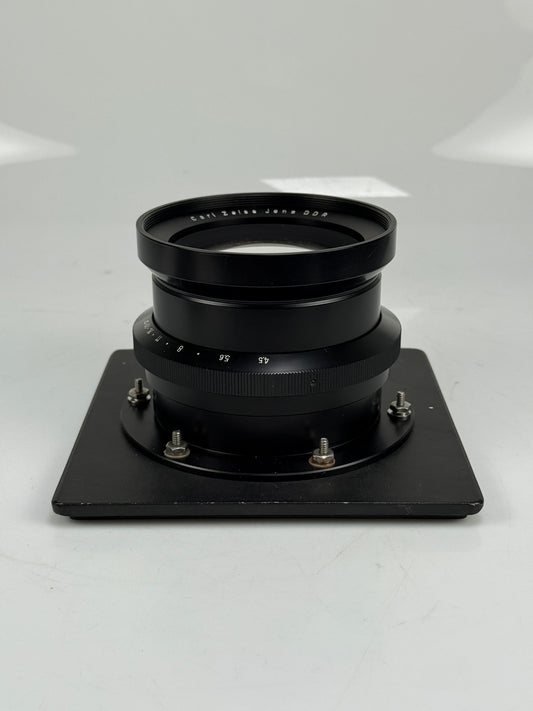 Carl Zeiss Jena DDR 300mm F4.5 Tessar Barrel Lens on calumet board