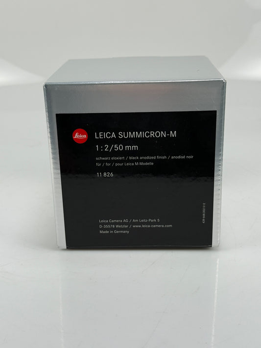 Leica Summicron M 50mm f2 V5 E39 11826 Rangefinder Lens