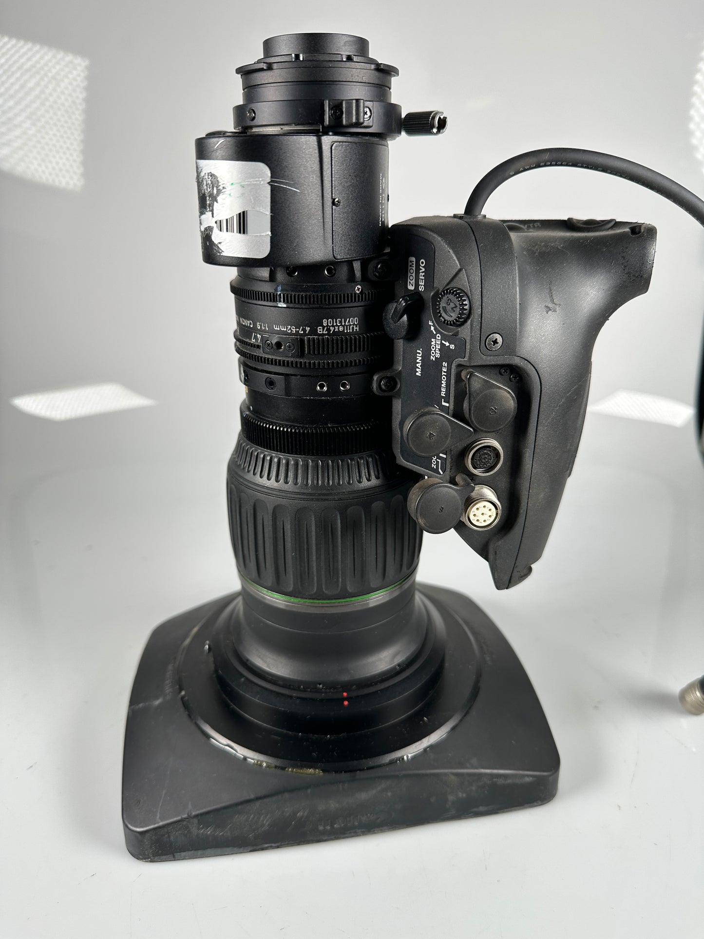 Canon HJ11ex4.7B IRSE HDXS 2/3" HD ENG Broadcast Servo Lens w/ 2x 4.7-52mm f1.9