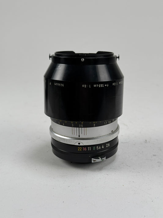 Nikon Nikkor P 105mm f2.5 Non Ai Prime Manual Focus Portrait Lens w/ hood