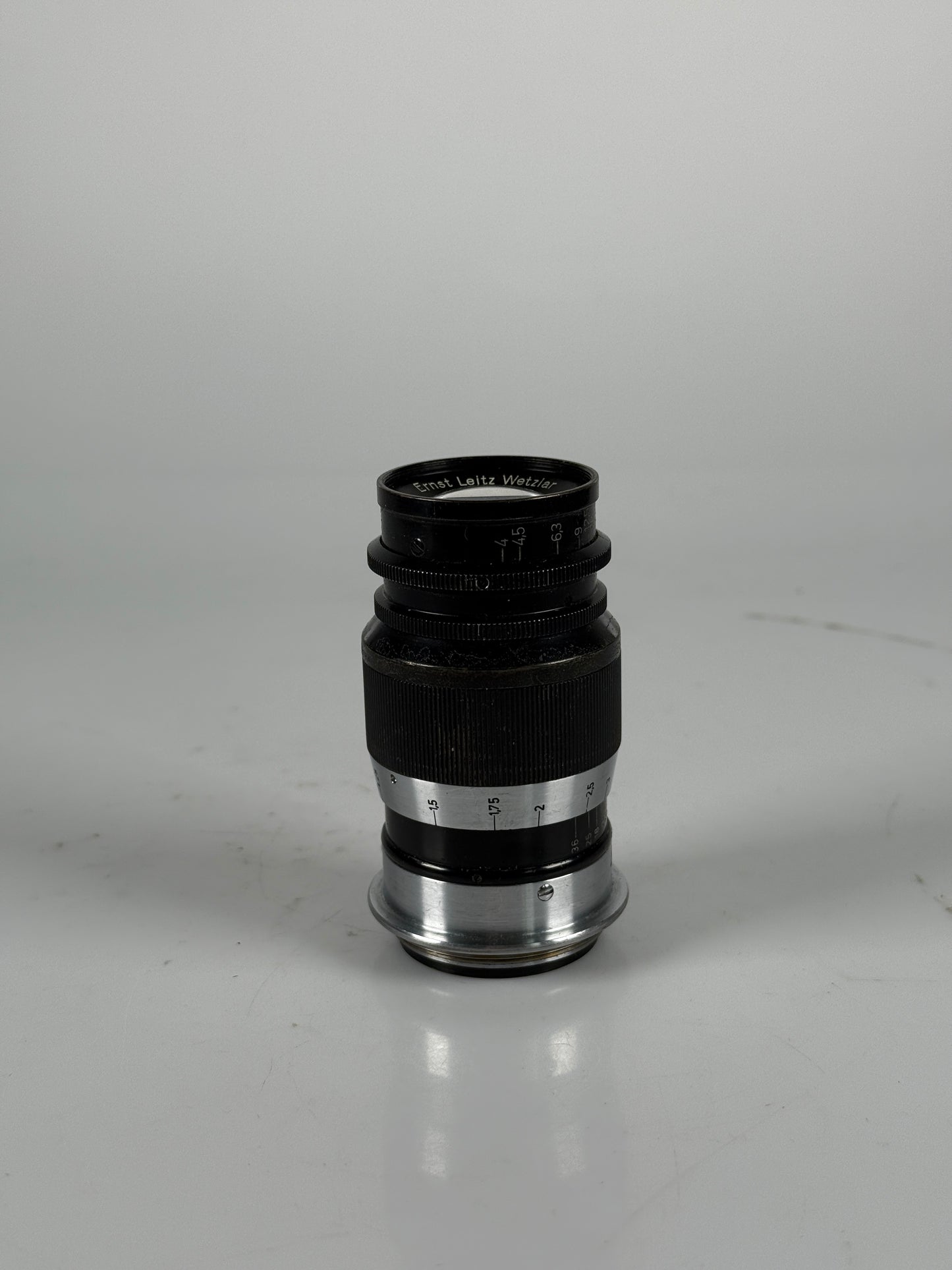 Leica Elmar 90mm 9cm f4 Black Ltm screwmount lens