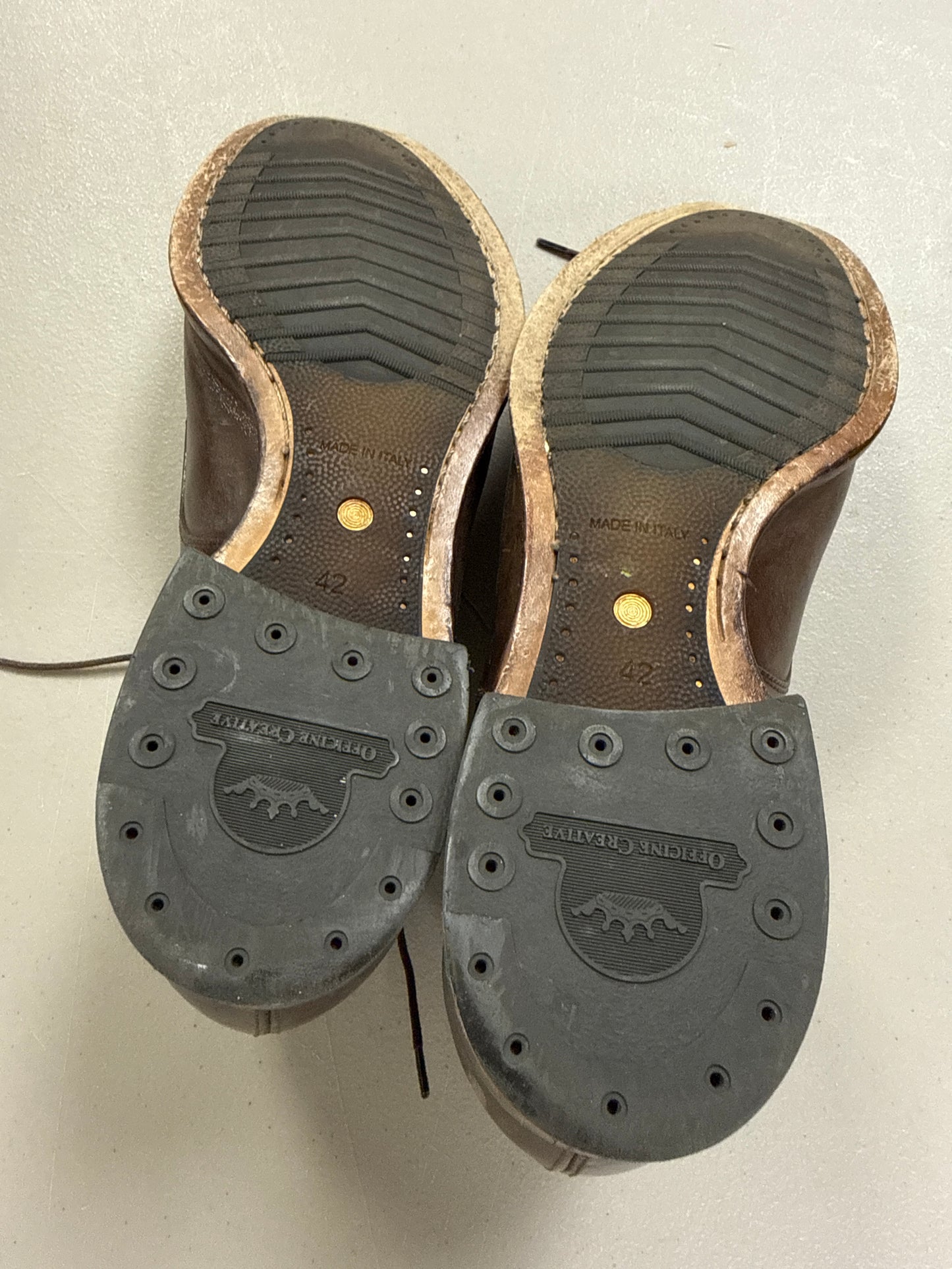 OFFICINE CREATIVE Size 42 Brown Leather Oxford Shoes