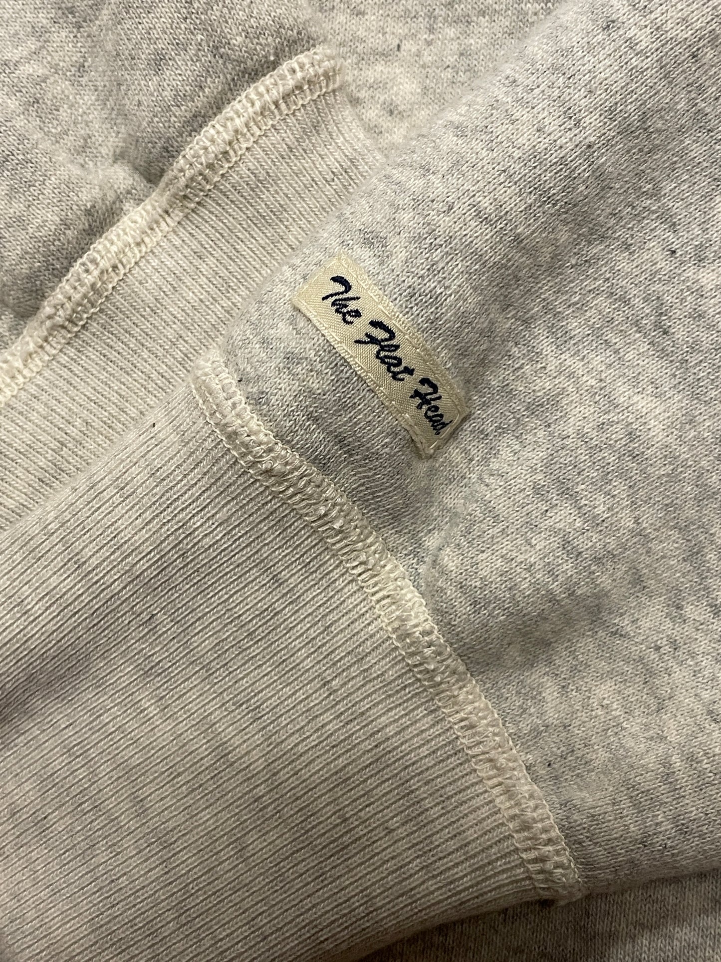 THE FLAT HEAD Crewneck Sweatshirt Gray Cotton Size 42