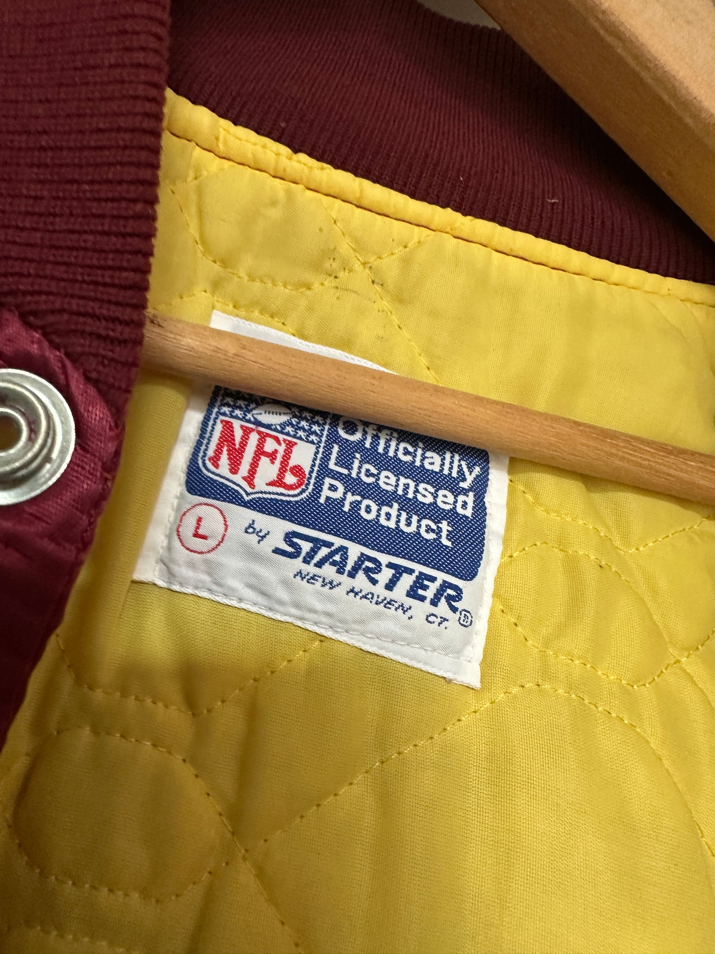 Vintage Washington Redskins Commanders NFL Starter Jacket Satin Made In USA L